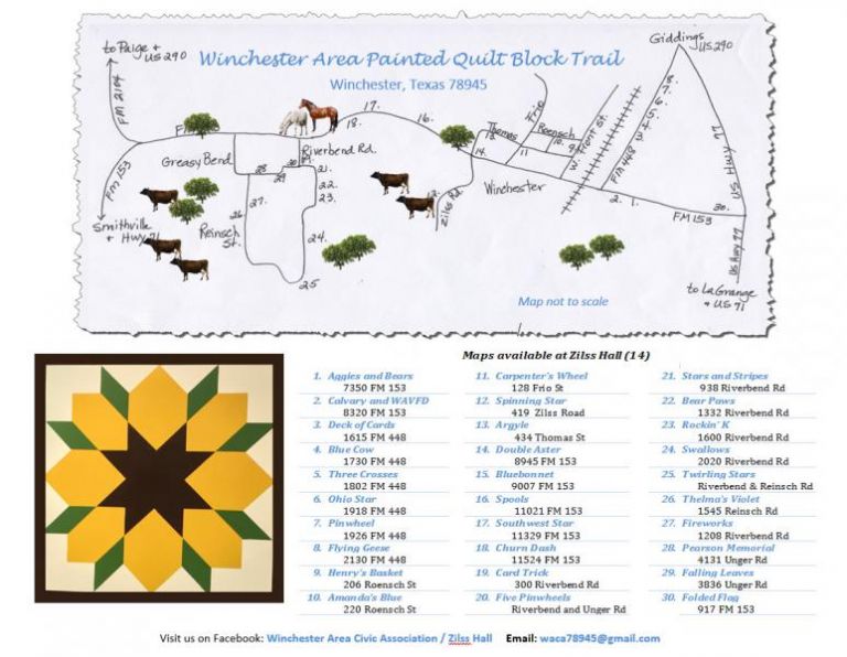 Winchester Texas Quilt Block Trail About The Trail